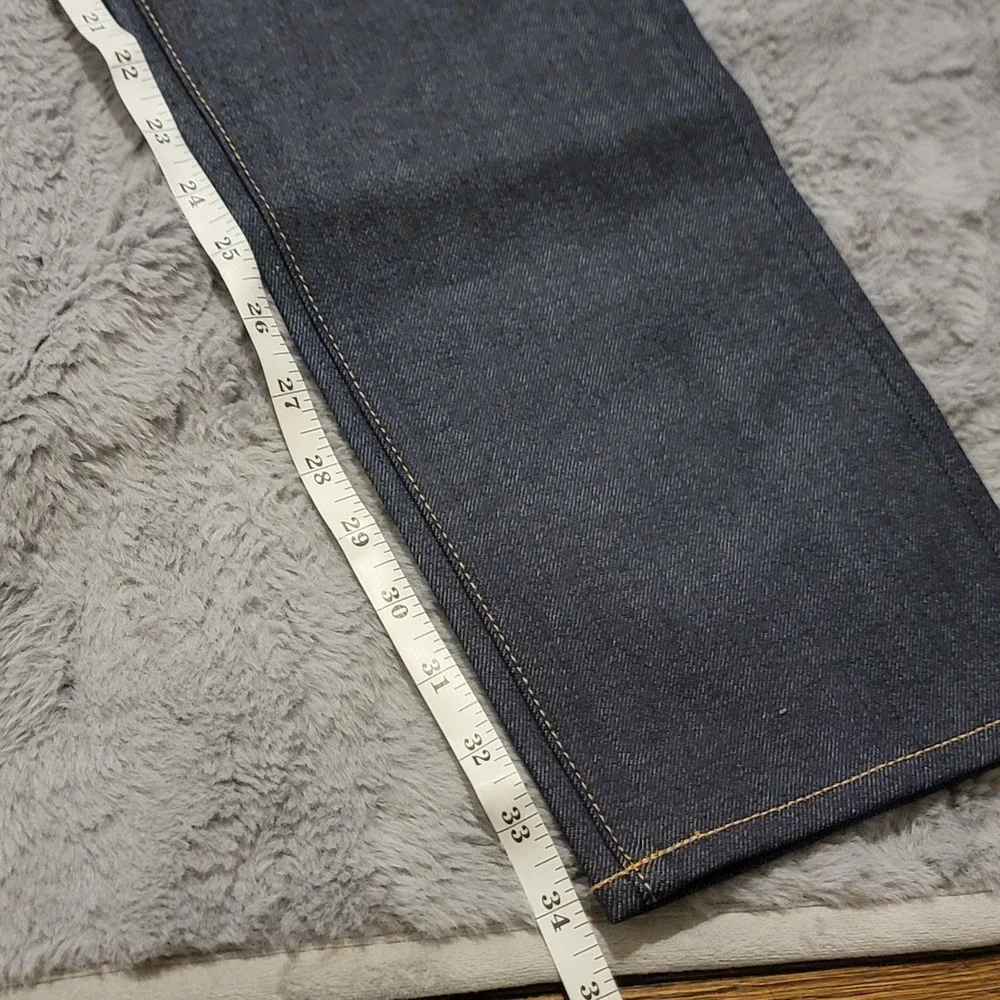 Hiroshi Kato Jeans Mens 31x34 Indigo Raw Blue Pen Slim 4-Way Stretch Selvedge - Picture 9 of 11